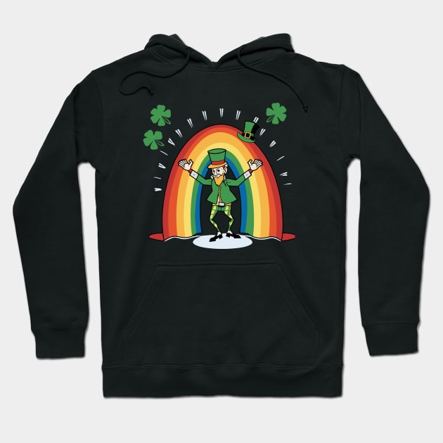 Leprechaun dance st patrick's day Hoodie by YuriArt